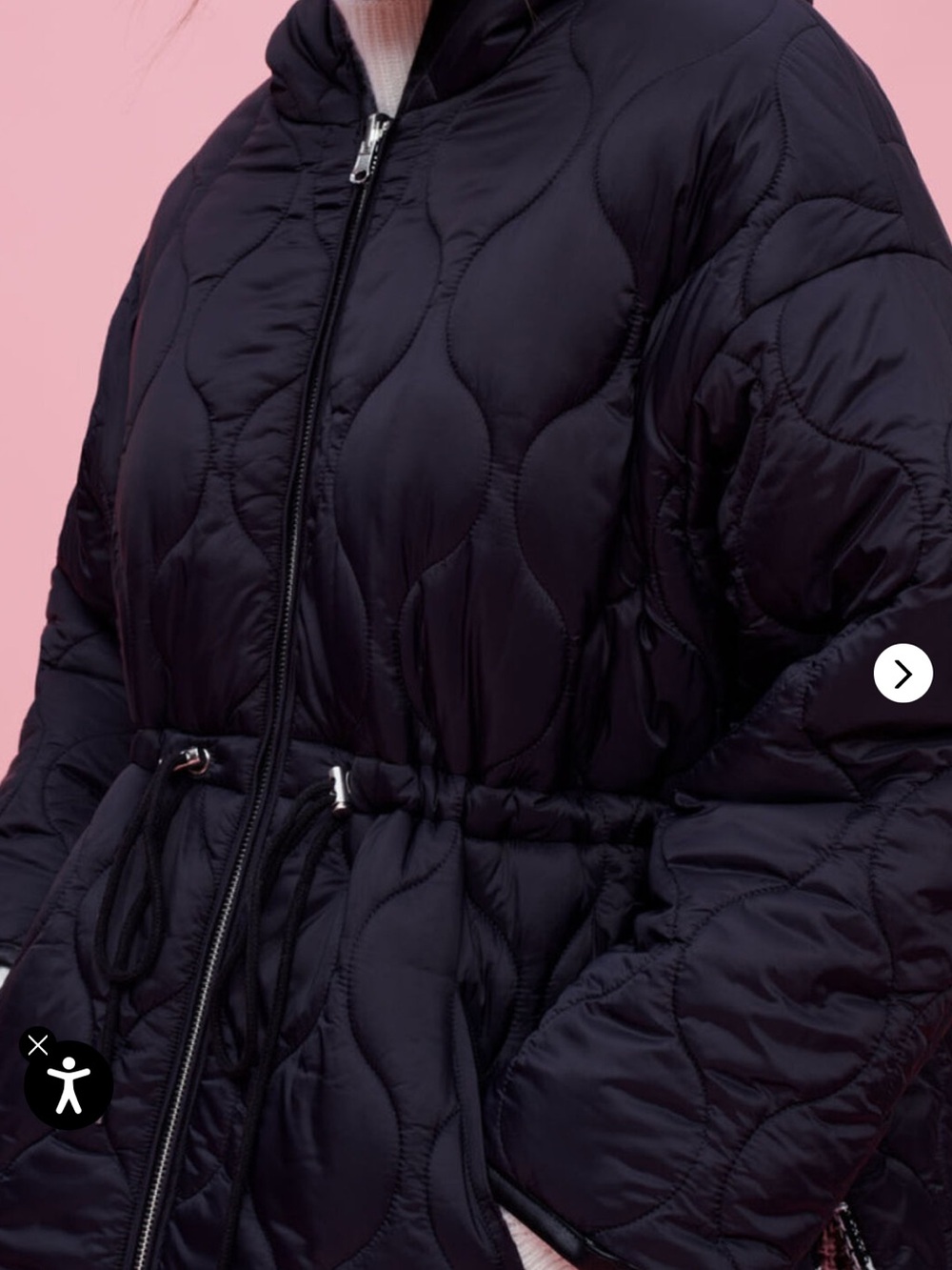 NWOT Maje Reversible Tweed Puffer Jacket W/ Hood